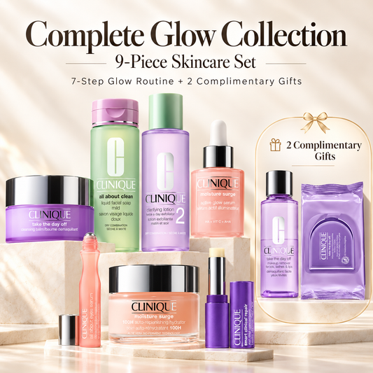 Complete Glow Collection | 9-Piece Skincare Set — 7-Step Glow Routine + 2 Complimentary Gifts