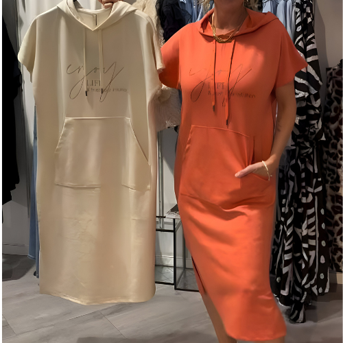 Audrey | Casual Dress with Hood