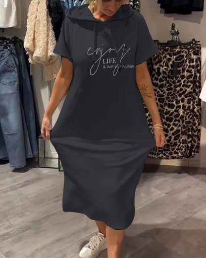 Audrey | Casual Dress with Hood